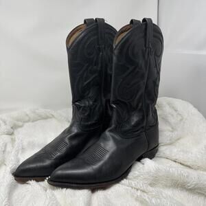 Tony Lama | Shoes | Tony Lama Size 2d Black Pampas Leather | Poshmark